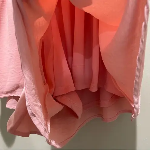 White Birch Casual Summer High Waisted Wide Leg Shorts Light Pink Size Small