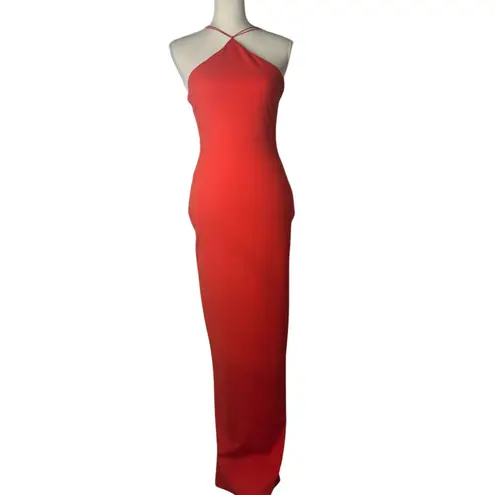 Nookie Trinity Gown in Cherry Medium New Womens Long Maxi Dress