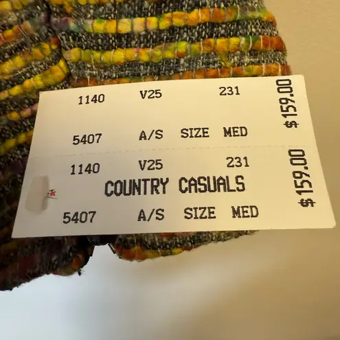 V.P. Collections Handwoven Silk Open Front Blazer Jacket Women’s Size Medium NWT Yellow