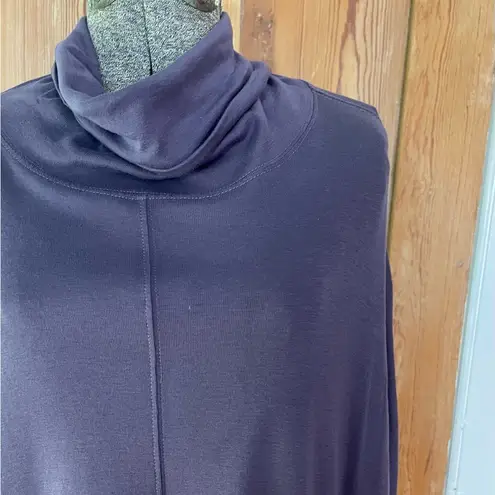Lilla P 100% Pima Cotton Turtleneck Short Sleeve Boxy Sweater ~ Size Small 💛🍄 Purple