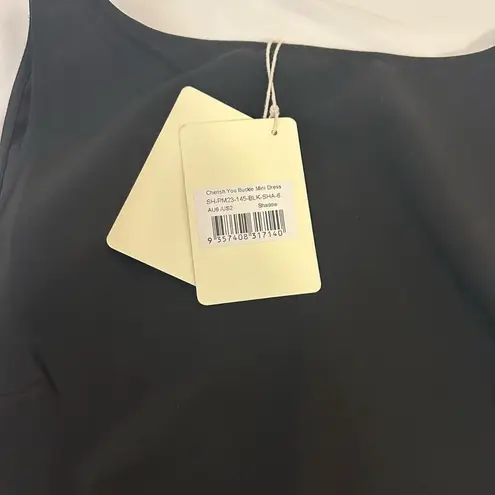 Peppermayo Black Cut Out Tie Front Sheath Dress