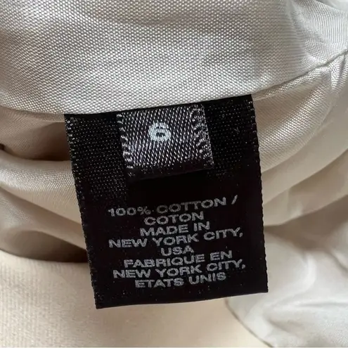 Lafayette 148 New York Sleeveless Trench Coat Dress Khaki Tan 100% Cotton Size 6