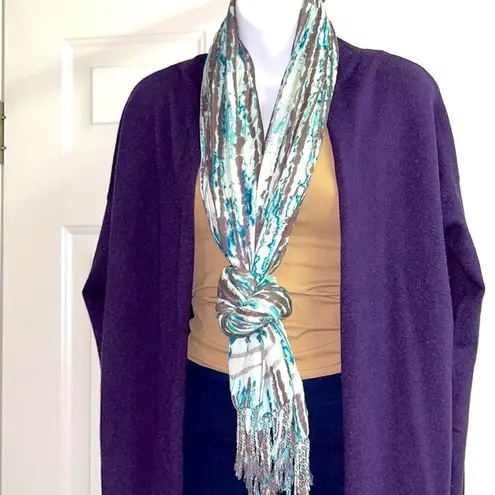 Evolution and creation Evolution Deep Purple Two Pocket Open Cardigan