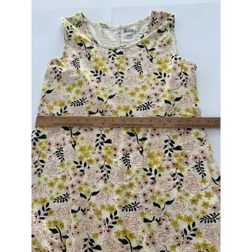 Duluth Trading Co Maxi Dress Womens L Yellow Floral Prairie To ‘n’ Flow High Low Size L