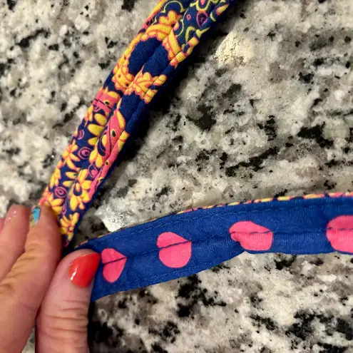 Bagz Quilted Purple Paisley Bag – Gingham Interior, Vibrant Print Blue