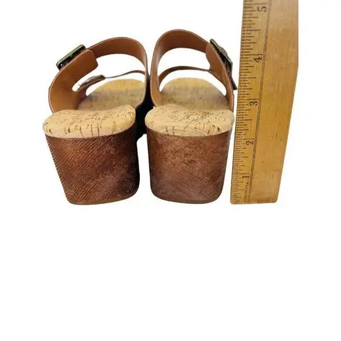 Kork-Ease Saffron Slide Sandal Women's Size 9M Brown Terra Platform Heel