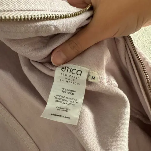 NEW Erica Sabina Carpenter Jumpsuit M Orchid Ice Purple Size M