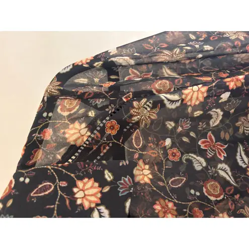 Soft Surroundings Sheer Dark Fairy Grunge Whimsigoth Academia Bell Sleeve Boho M