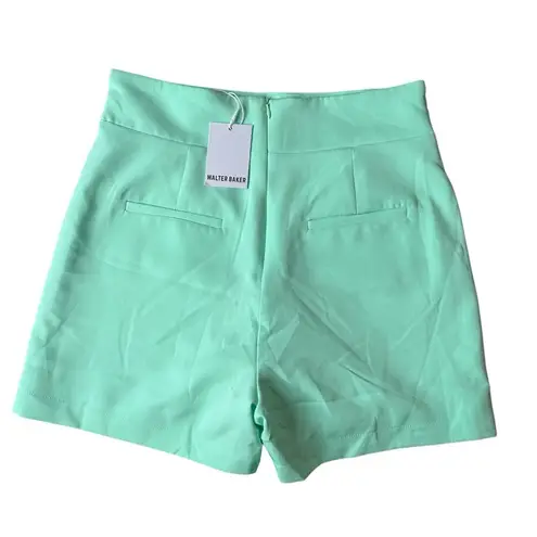 Walter Baker NWT Molly High Waist Twill Shorts Light Mint Greenin Size 6 Small