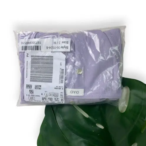 🆕 CUUP Modal Silk Rib Cropped Cardigan in Lilac Purple Size M