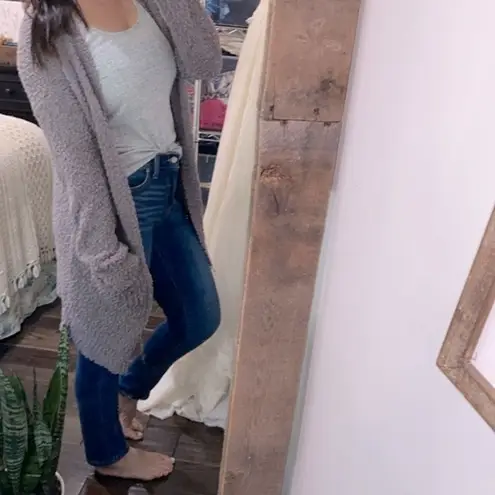 Listicle duster knit cardigan size medium with pockets