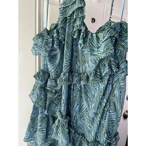 Cinq à Sept NWT NEW Rayner Printed Ruffled Midi Dress Size 12 Women’s