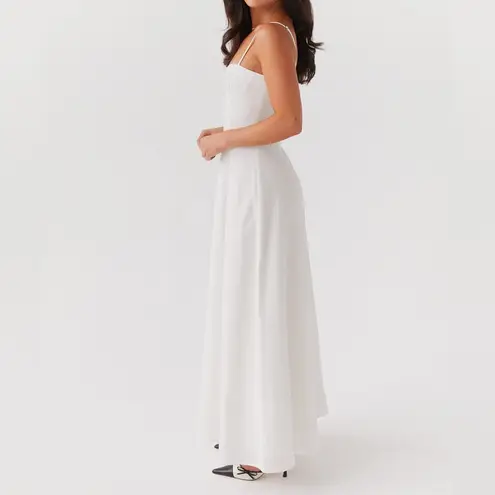 Peppermayo - Angelina Linen Maxi Dress - White