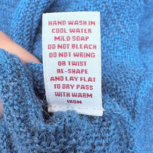 Beyond Threads Women's Teal Blue Alpaca Wool Top And Open Front Vest Boho Set M Size M - Image 4