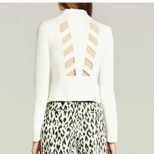 BCBGMAXAZRIA  | White Jacket with a Cutout Back