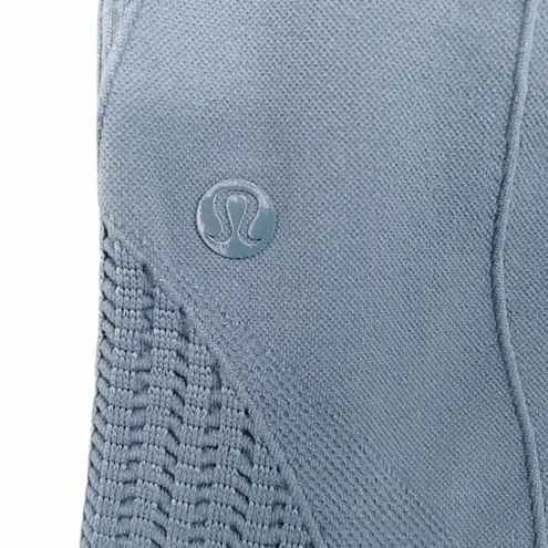 Lululemon  Leggings In The Flow Crop II Heathered Blue Denim Lulu Size 2 | XS