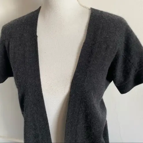 Whistles • Grey Cashmere Open Front Cardigan Gray