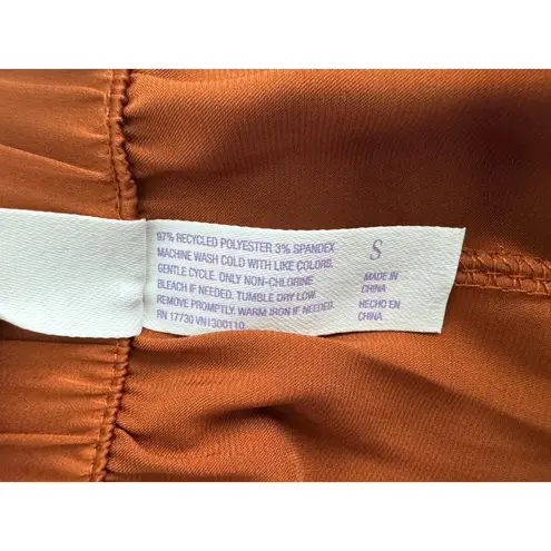 Stars Above Rust HighWaisted Drawstring WideLeg Pants Size Small