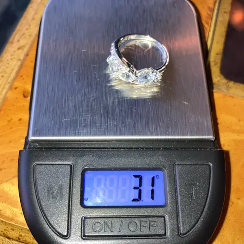 Natural Aquamarine Tanzanite Sterling Silver Ring Size 7