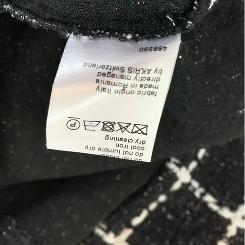 Akris Punto NEW Windowpane Long Sleeve Mock Turtleneck Sheath Sweater Dress