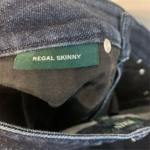 Lauren Ralph Lauren Women's Skinny Jeans Size 4 Blue Dark Wash Denim