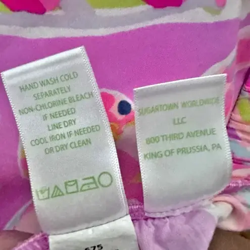 Lilly Pulitzer  | Amethyst Bright Pink Print Kya Shorts Ruffle Short Elastic | XS