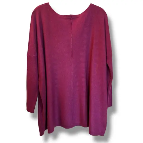 Orange Fashion Village Supersoft Boatneck Sweater O/S Plum Size M