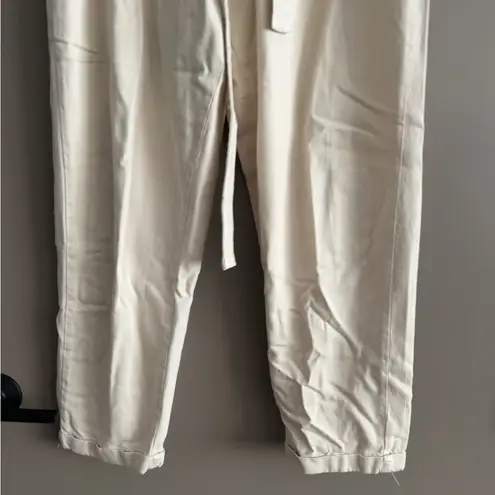 Thread and Supply [] medium cream paper bag linen pants