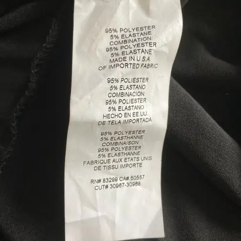 Tahari NWT USA Women’s 2X Liquid Knit Wide Leg Black & White Sleeveless Jumpsuit