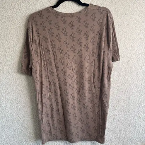 Kate Quinn Women’s Brown Mushroom Pattern Modal Spandex T