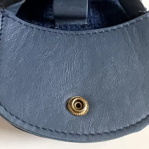 Velez Blue Leather Coin Pouch Mini Wallet Snap Closure Compact Small Case Unisex - Image 7