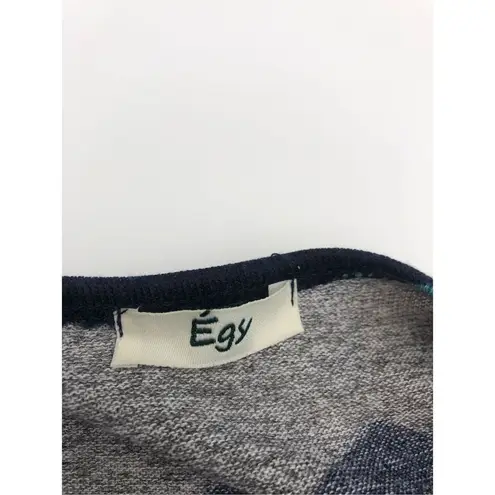 Brand New Egs Navy & Mustard Multicolored Chevron Empire