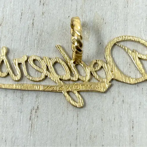 L.A. DODGERS 14K solid script logo pendant by Michael Anthony, NWOT Gold