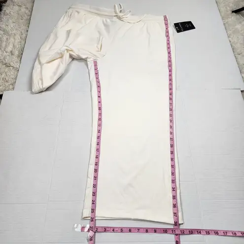 Zac and Rachel Tie Waist Crop Pants in Cream Color Size XXL NWT