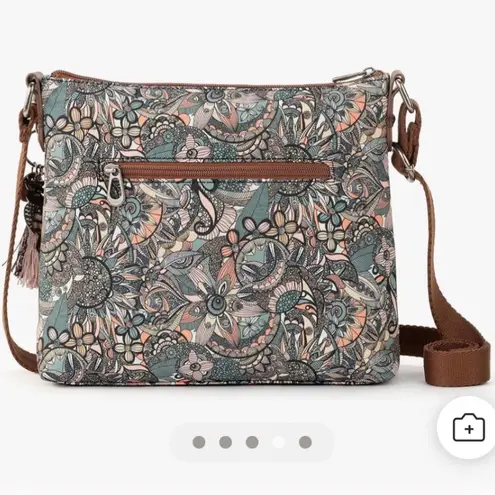 SAKROOTS | Basic Eco Twill Shoulder Bag Crossbody Purse Brown