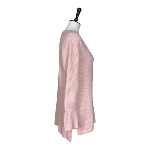 Westport Sweater Bundle V-neck Soft Fuzzy Ribbed Black Pink Women’s Size Medium