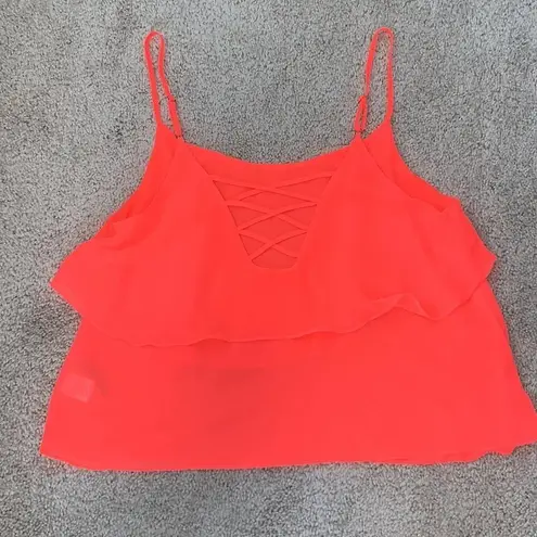 San Joy Layered Hot Pink Tank L
