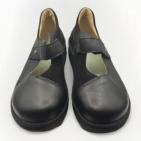 Wolky XW Motion Black Leather/Suede Mary Jane Flats Size 39‎ US 8.5 Portugal