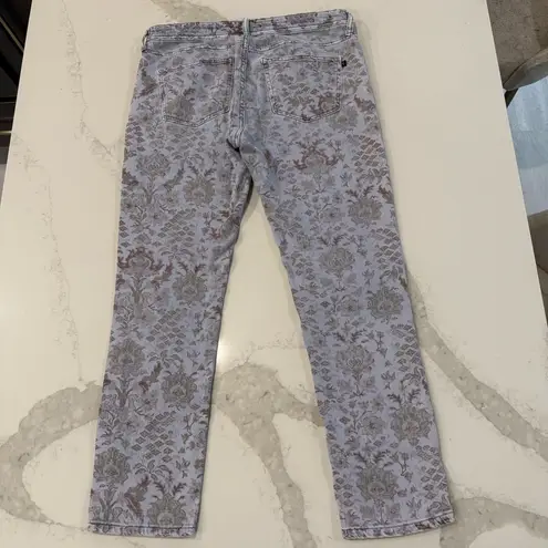 Pilcro And The Letterpress Anthropologie Slim Boyfriend Floral Jeans Women’s 29