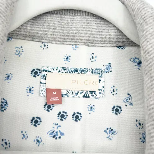 Anthropologie Pilcro Womens Academia Career Pinstripe Work Blazer Size M Gray Size M