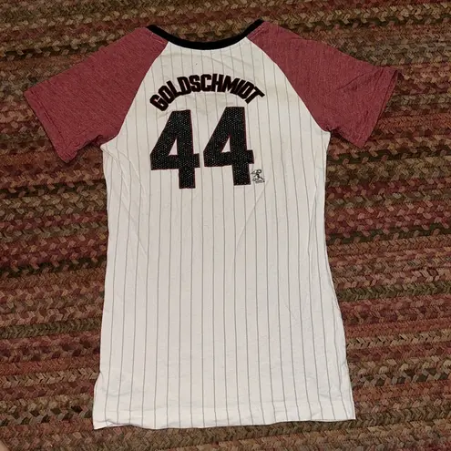 ARIZONA DIAMONDBACKS BASEBALL PIN STRIPE TEE White Size XS