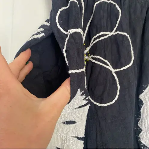 Maeve Tiered Black White Floral Maxi Skirt