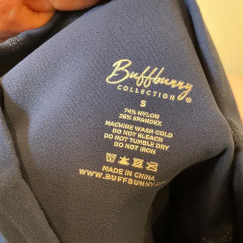 Buffbunny Collection Navy Blue High Waisted Biker Shorts Size S Pockets