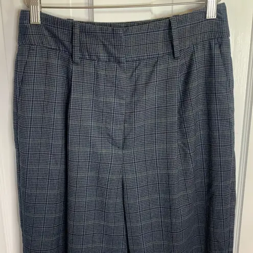 Frank And Oak Women’s Checked Plaid Tapered High Rise Cuffed Pants W