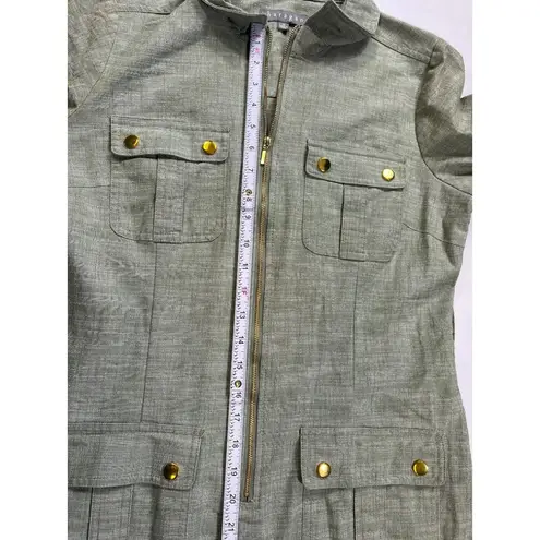 Sharagano SKU 7610 Womens Olive Green Utility Dress Size 12