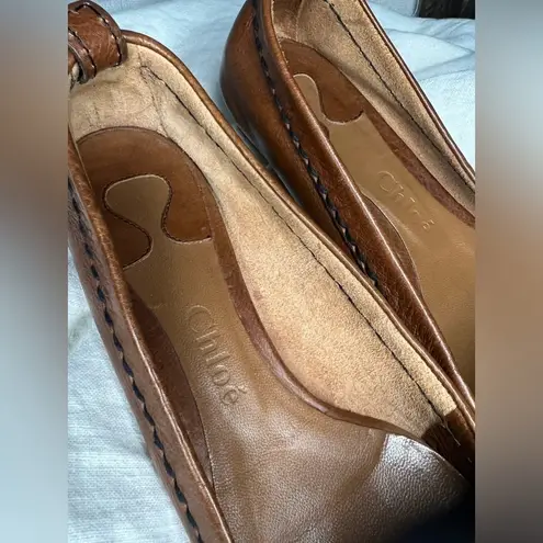 Chloé CHLOE Authentic Vintage Brown Paddington Leather Ballet Flats Size 36/6 US