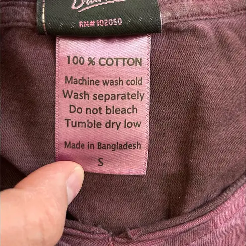 Harley Davidson Purple Rhinestone Floral Skull Long Sleeve Crewneck Shirt Small