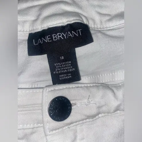 Lane Bryant  White Denim Capri - size 18