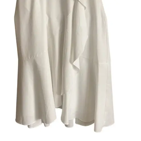 Area Stars White Ruffle Midi Dress. Size Small. White