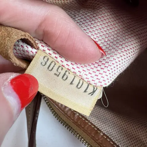 Dooney & Bourke DOONEY BOURKE Vtg Y2K Small Hobo Style Handbag Pink Matching Wallet Leather Trim